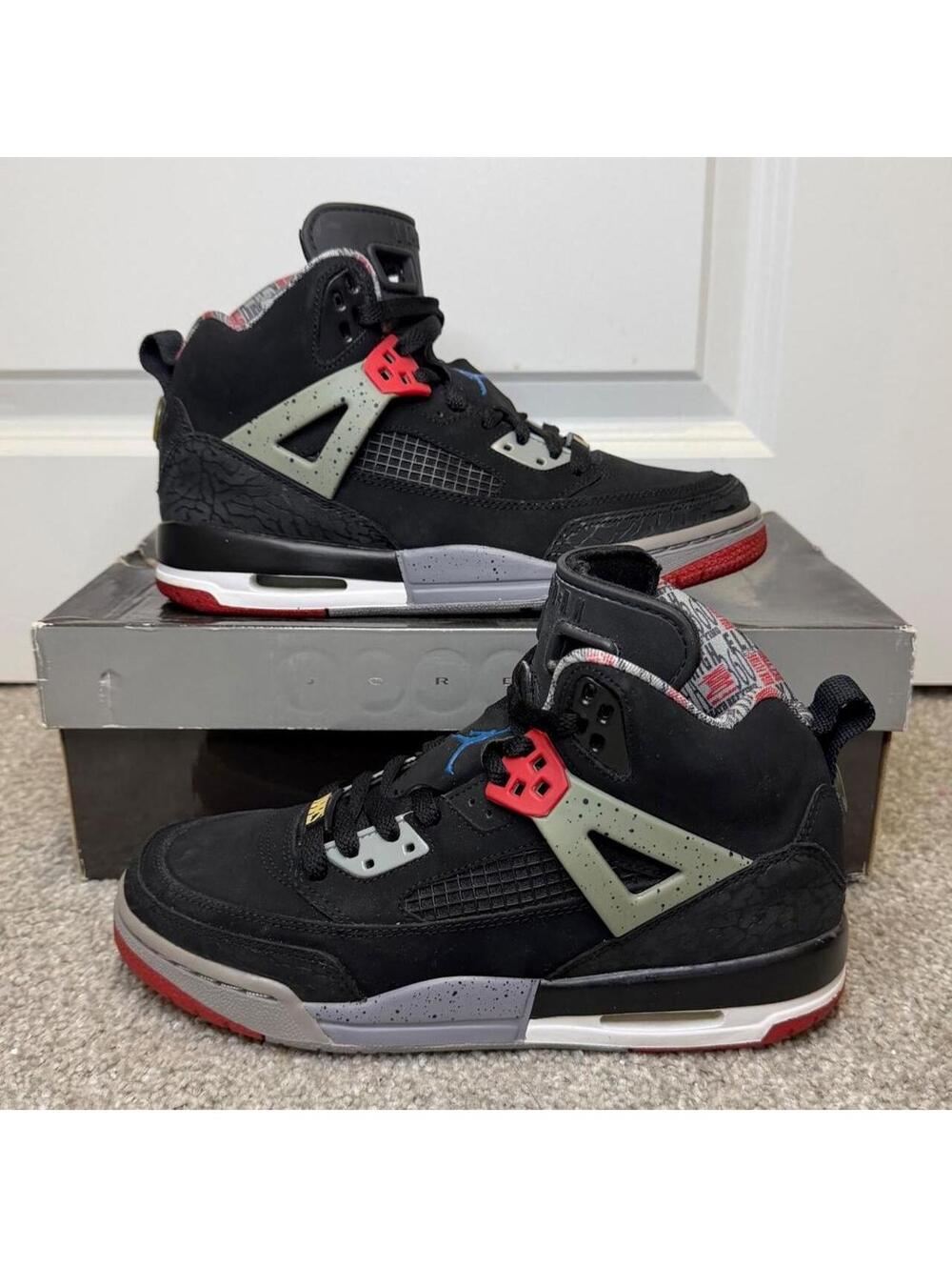 Jordan Spizike Fresh Since '85 5.5Y Black/Varsity Red/Cement Grey 317321-062